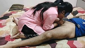 Old boyfriend rams indian wife's fat pussy fast in village quickie!