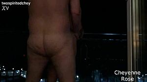 Neighbors Rip Clothes for Bent Over Balcony Pussy Pounding