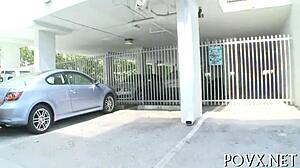 riley reed bombshell sucks cock rough pov nasty deepthroat game