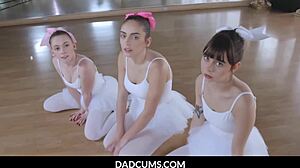stepdad tutor bangs ballerina stepdaughter and her friends 😩