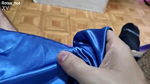 Naughty hairy guy's armpit fetish striptease and ripped clothes jerkoff