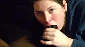 Samantha's Sloppy Deepthroat Sucks Black Cum Dry!