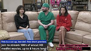 oh god brooklyn rossi spreadin shaved pussy for first gyno exam