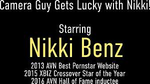 Busty blonde Nikki Benz wrecked by throbbing cock deepthroat doggystyle riding facial