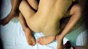 me and my myanmar wife got caught fuckin hard on hidden cam creampie orgasm uncensored