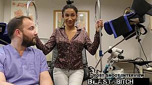 Miss Marss Shaved Pussy Spreads for Face Fucking Cum Blast Close-Up