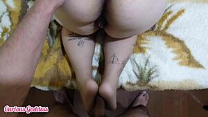 pregnant blonde stepmom femdom foot worship intrigue