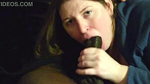 Samantha's Sloppy Deepthroat Sucks Black Cum Dry!