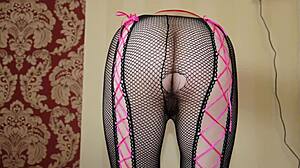 skinny pregnant russian milf's hairy puffy pussy and big nipple tits tease in tight leggings foot fetish homemade