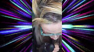 Bimbo Bra Turns Sissy with Glasses Jerk Instructions