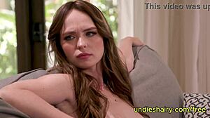 Seth Gamble pounds Lilly Bell's hairy bush boobs hard