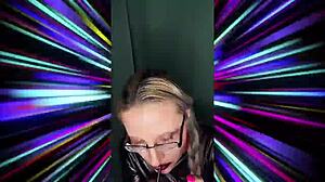 Bimbo Bra Turns Sissy with Glasses Jerk Instructions