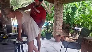 Pssygalore69 Bent Over Desk Doggystyle Fucked Cum on Ass by Brother-in-Law