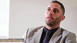 Maddy May Rides Boss Damon Dice Cowgirl Till Cum Covers Skin