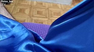 Naughty hairy guy's armpit fetish striptease and ripped clothes jerkoff