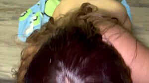 latina big ass horny girl sucks teacher's cock for cum approval