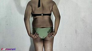 hey indian shemale, that olive bikini crossdressing got me hard for part 2!