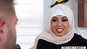 American Boyfriend Deflowers Shaved Hijab Arab Teen Virgin Pussy
