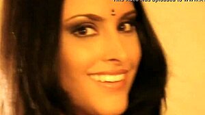 Isn't this teasing Indian brunette's striptease dance arousing you?