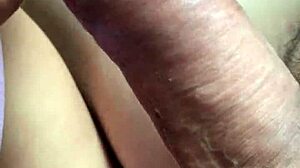 Wife pours yogurt on hubby's cock and licks it clean hungrily