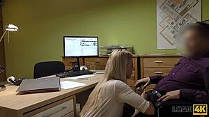 hey teen this loan office undress leads to hot cash sex