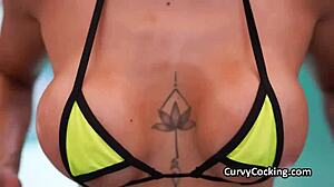 Poolside POV Monster Cock Fucks Caracas Bikini Hottie