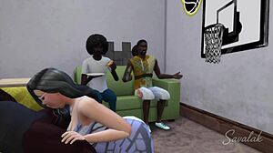 Maritza mexican milf mom takes gangbang threesome in hood cuckold style!