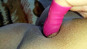 Amateur Lesbian Solo Masturbation Hits Wet Pussy Orgasm Harder Than Tongue in Homemade POV Toy Play
