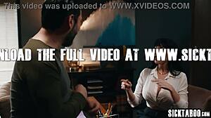 what if desperate big tits milf drops to knees for taboo office blowjob