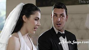 Best Man Pounds Bride Valentina Nappi's Ass In Bridal Veil