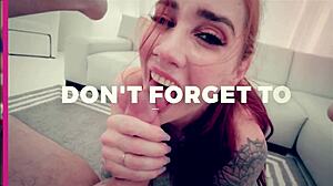 petite blonde breezy bri deepthroats teacher's cock sloppy pov handjob