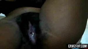 young ebony teen strips rips clothes bares horny pussy