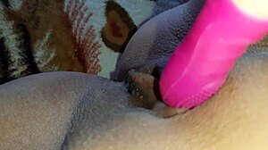Amateur Lesbian Solo Masturbation Hits Wet Pussy Orgasm Harder Than Tongue in Homemade POV Toy Play