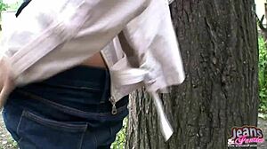 Tight Jeans Hug 18yo Curves And Panties Perfectly