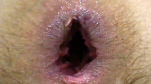 How's this wide dildo gaping my hairy asshole while fingering plump pussy to clitoral orgasm?
