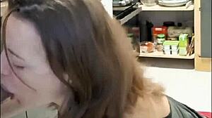 Ever seen a french slut in leather pants take doggy blowjob rimming in heels?