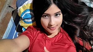 Ex-wife's huge tits bounce in homemade Latina toy domination