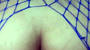 Curly slut moans wildly fucking homemade in pantyhose