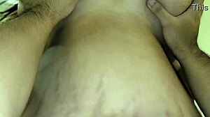 Wife's Huge Natural Tits and Big Nipples Sucked to Massive Cumshot