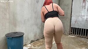 Why does this naughty Brazilian maid keep teasing voyeurs?