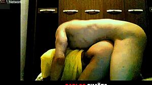 hot latina's juicy ass rides boyfriend's thick cock dorm style