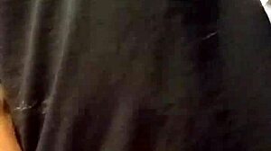 Sexy panties wrapped tight around throbbing dick for hot cumshot