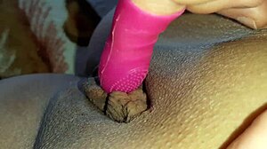 Amateur Lesbian Solo Masturbation Hits Wet Pussy Orgasm Harder Than Tongue in Homemade POV Toy Play
