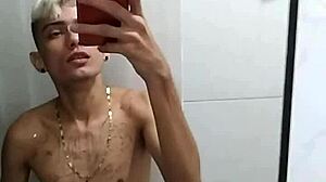 just jerking off in the bathroom after soccer game feels so good solo