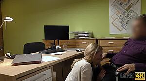 hey teen this loan office undress leads to hot cash sex