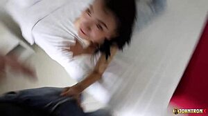 Creampie young Thai MILF after her amazing POV blowjob