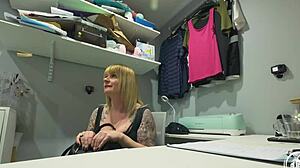 Lola Eastking Shoplifting Slut Begs for Nerd POV Pounding