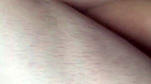 Wife pours yogurt on hubby's cock and licks it clean hungrily