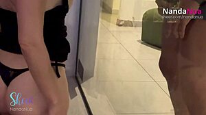 Motel Wife's Ass Filled With Cum Dripping To Pussy