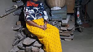 horny indian village girl waits for boyfriend then gets fucked in room